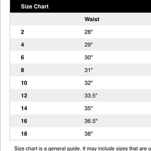 gloria vanderbilt amanda size chart